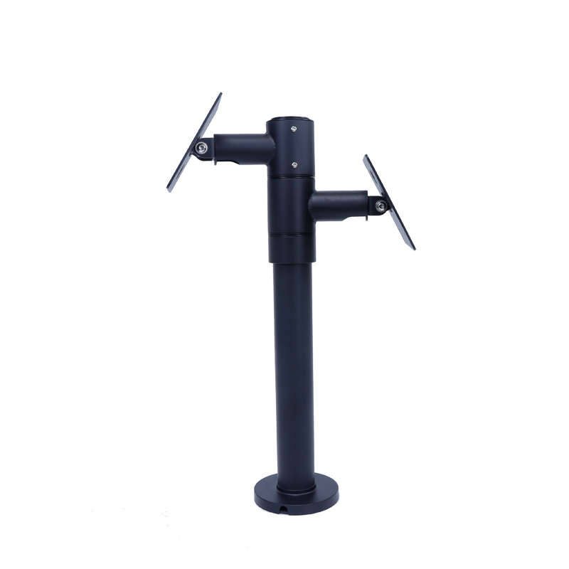 Dual Single Vesa Monitor Stand Attach to the Checkout Counter Height Adjustable Rotatable Pole Tablet Stand