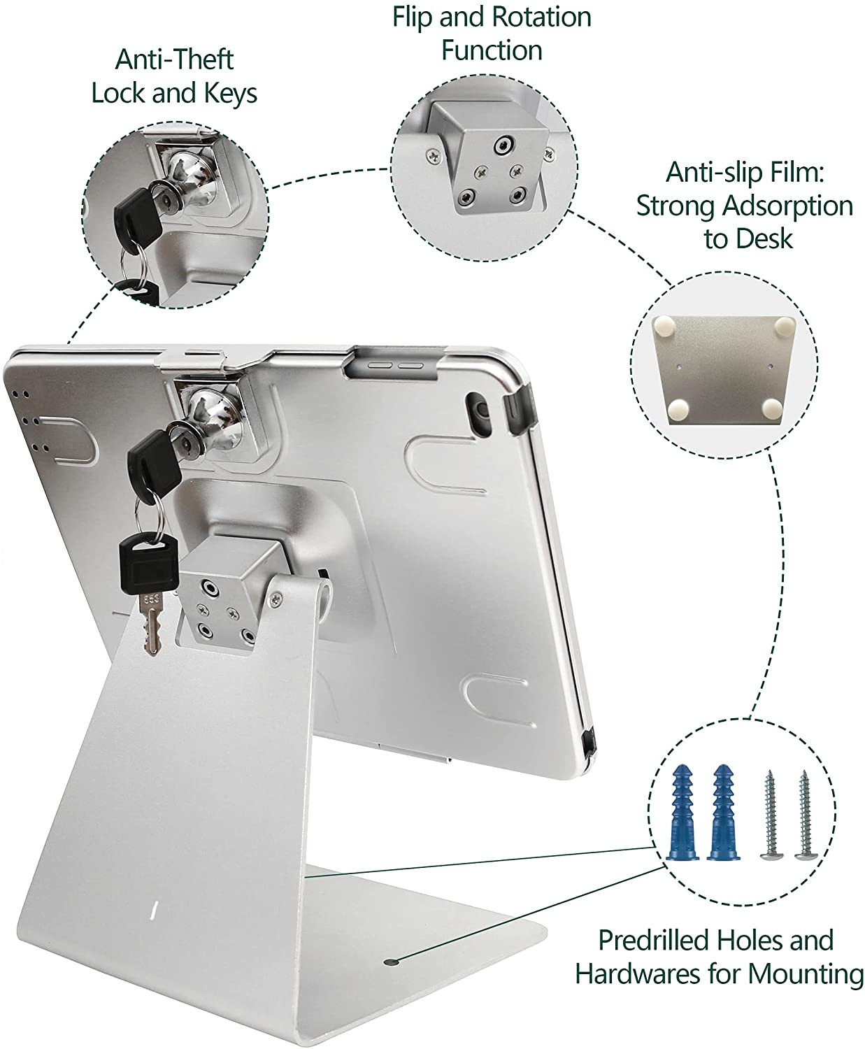 anti-theft tablet mount