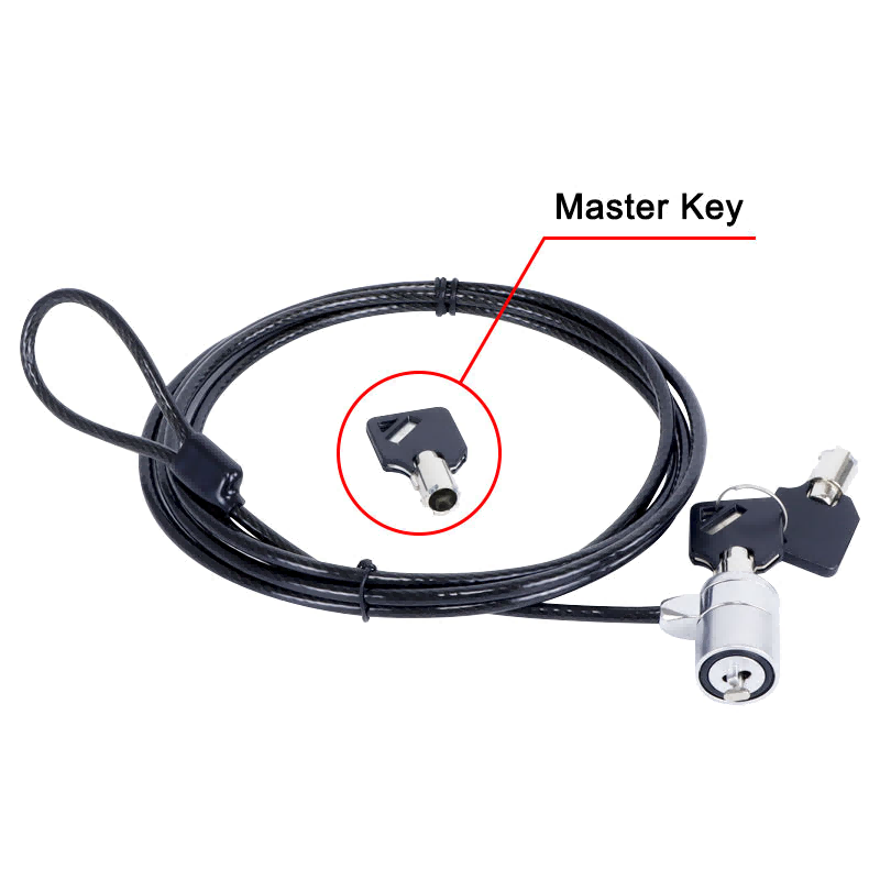 key laptop lock black